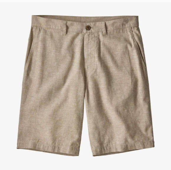 PATAGONIA Hemp/cotton Back Step Short Chambray: Mojave Khaki. Size 34 - Picture 4 of 12